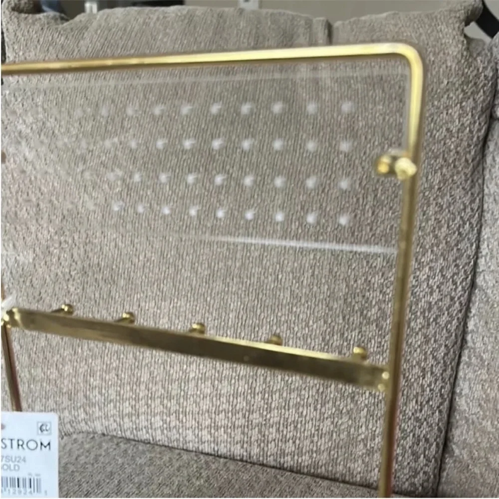 Nordstrom Plexi Earring Jewelry Stand in Clear- Gold